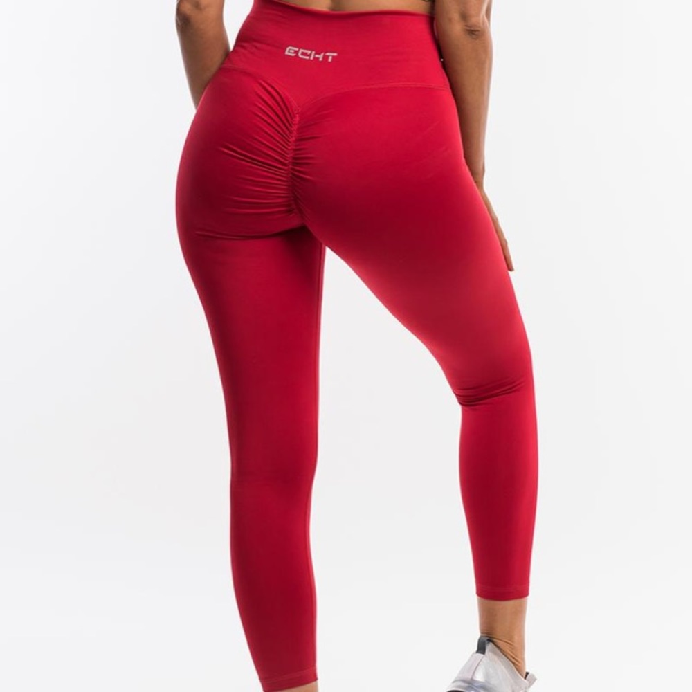 Echt Force Scrunch leggings - Crimson